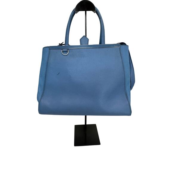 🪄 Fendi 2Jours Large Tote – Blue Leather – Project Bag 🪄 - Picture 1 of 8